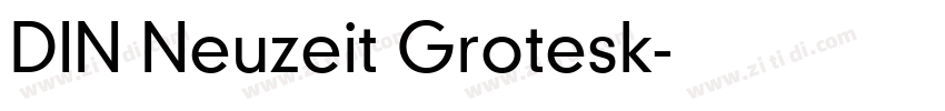 DIN Neuzeit Grotesk字体转换